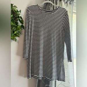 Black/White Striped Tunic